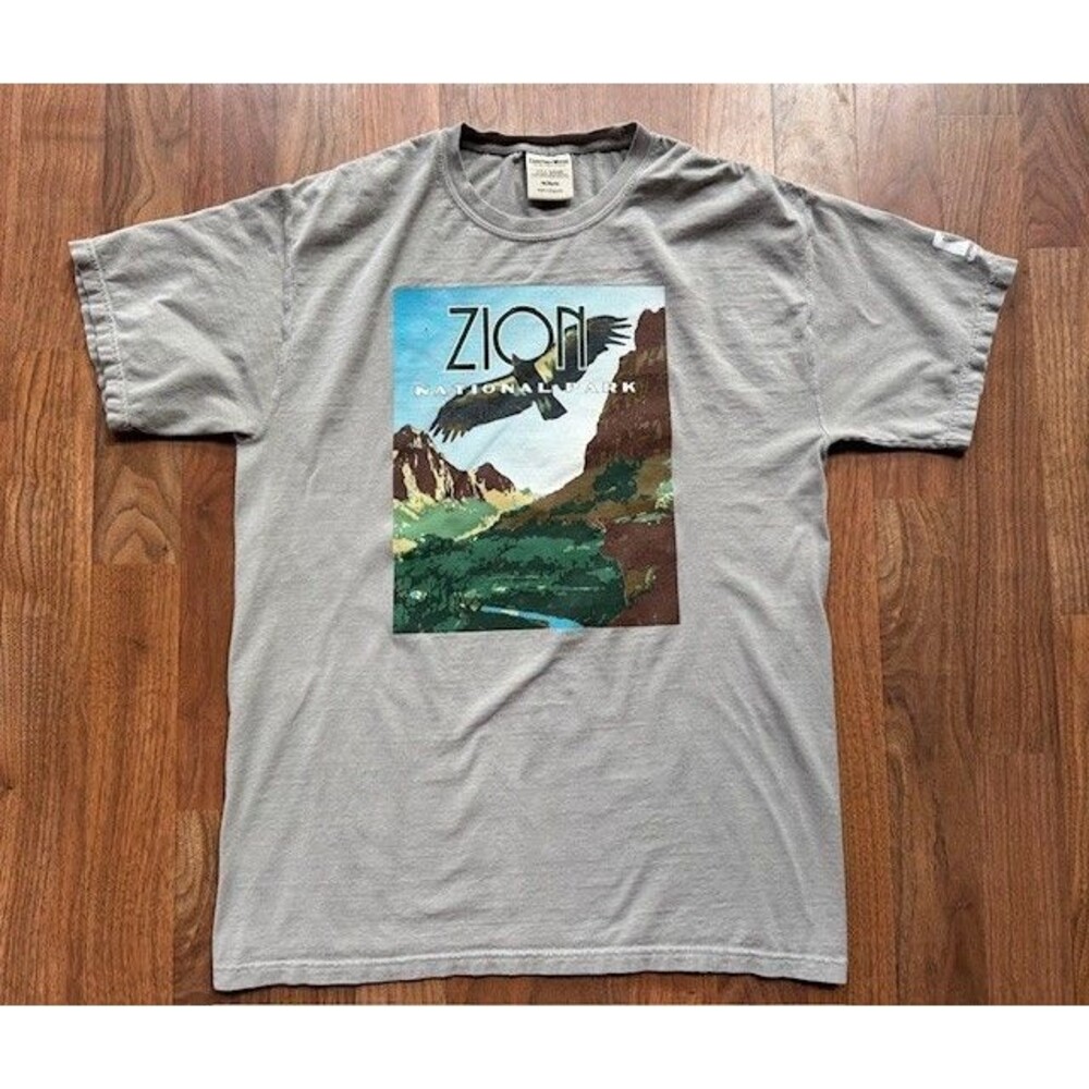 Zion National Park T-Shirt‎ MED Comfort Wash Eagle Mountains Mens Womens